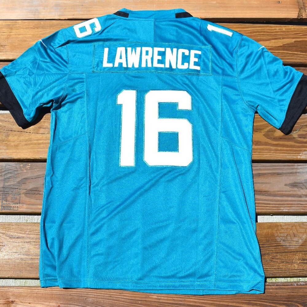 New! Trevor Lawrence Jacksonville Jaguars Aqua Green Football Jersey Men's XXXL